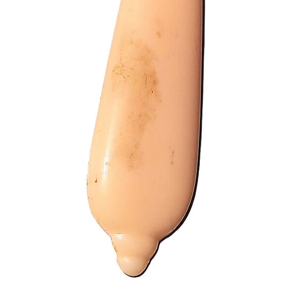 10" Vintage Childs Doll Face Hand Held Mini Doll Mirror - Picture 5 of 6